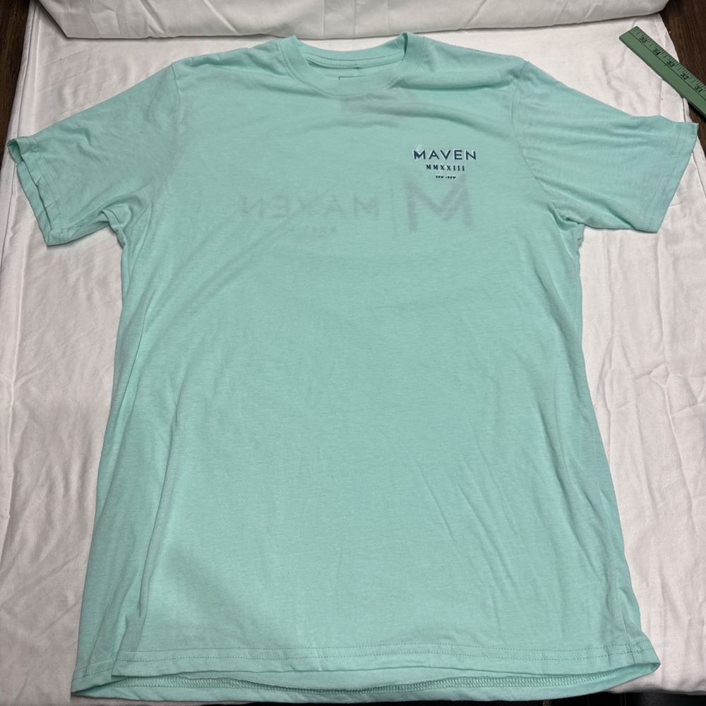 Maven Men's Shirt  L Aqua Super Soft NWT